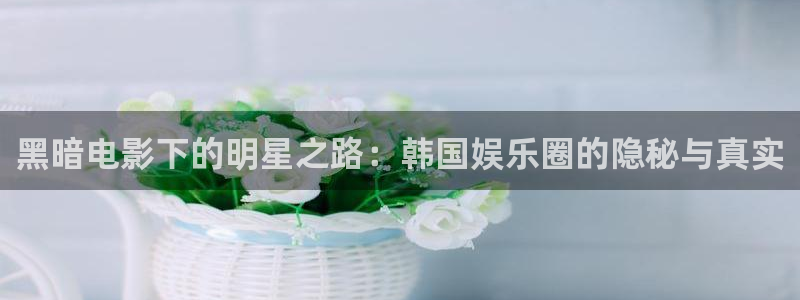人生就是搏4平台注册：黑暗电影下的明星之路：韩国娱乐圈的隐秘与真实